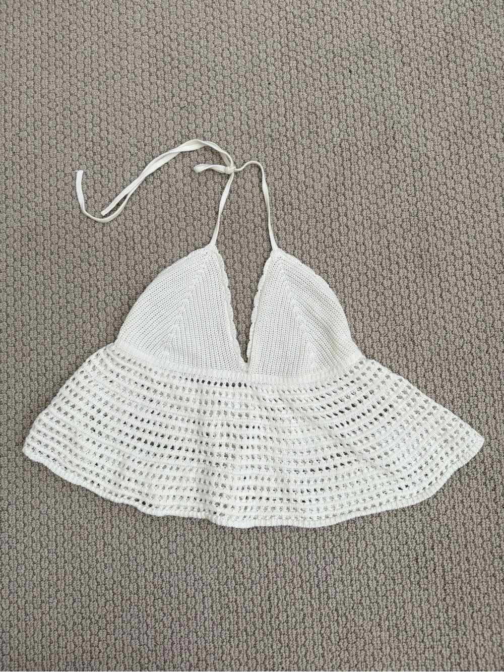 wild fable White Crochet Knit Top